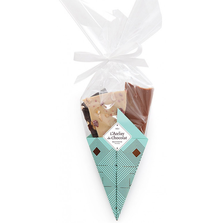 Mini bouquet de chocolat vert dorure