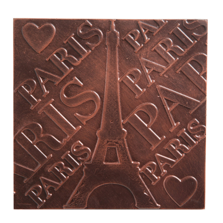 Carré chocolat noir Paris Tour Eiffel livraison express chocolat artisanal