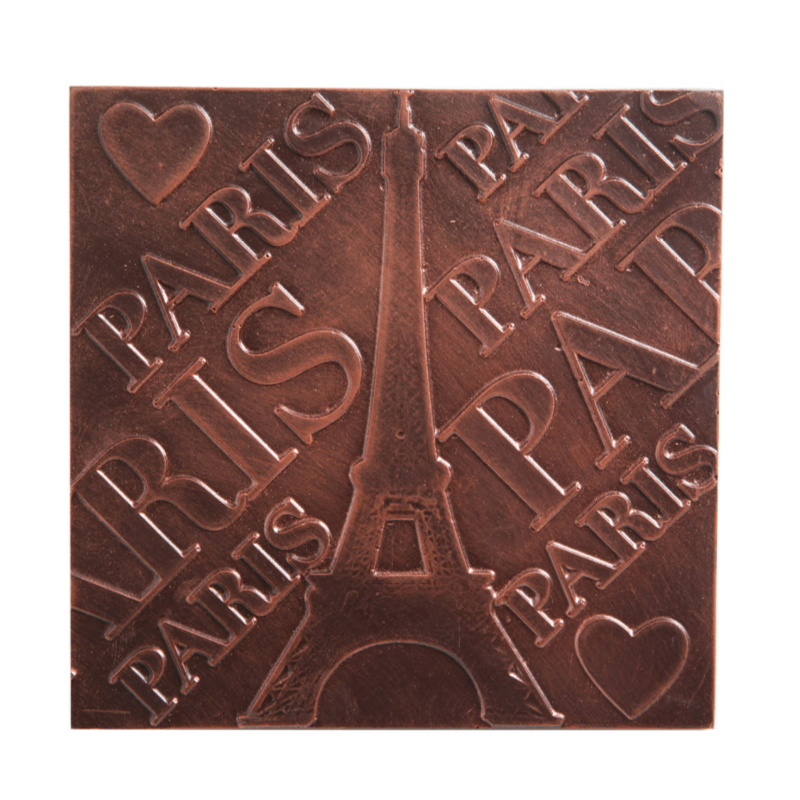 Carré chocolat noir Paris Tour Eiffel livraison express chocolat artisanal