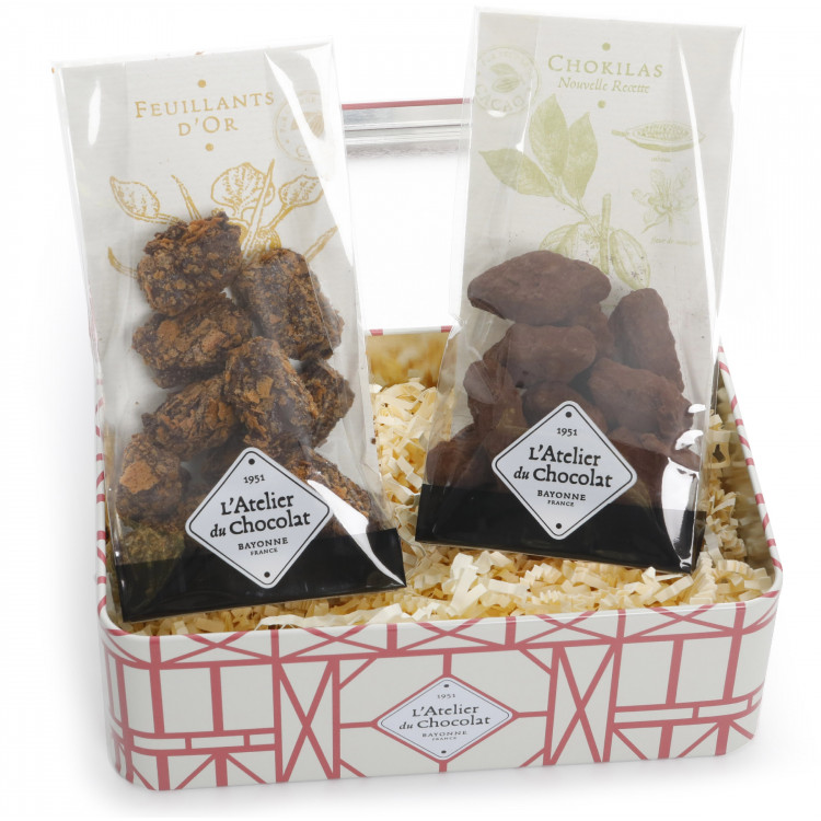 Boîte métal Bayonne Spécialités Chocolat