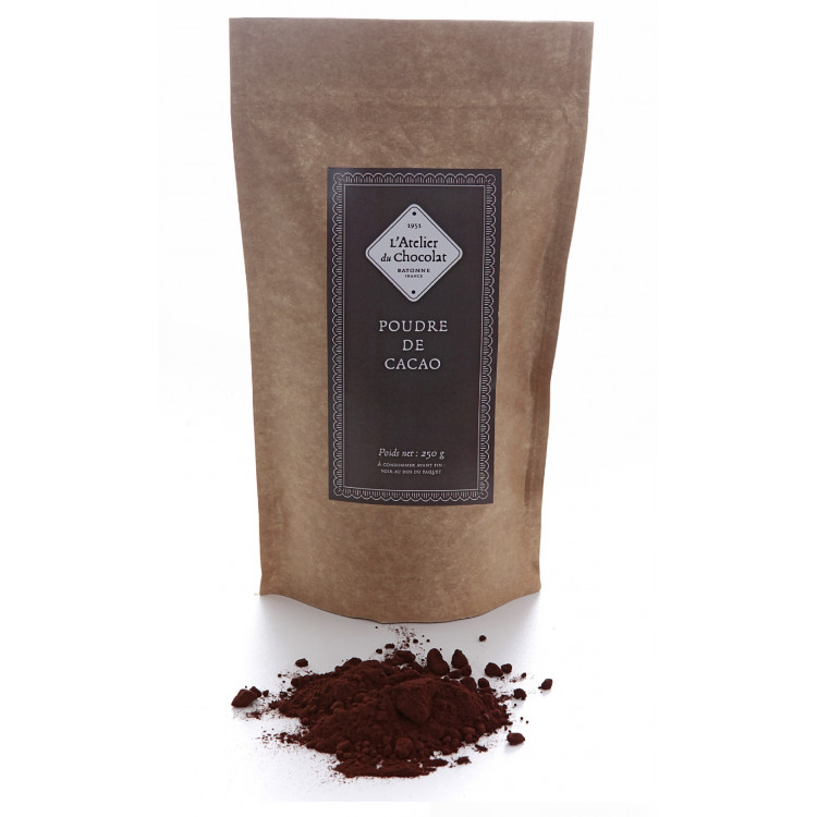 Poudre de cacao chocolat à pâtisser chocolat pour cuisiner atelier du chocolat
