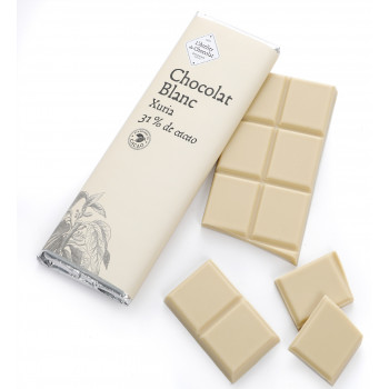 TABLETTE CHOCOLAT BLANC XURIA LIVRAISON TABLETTE CHOCOLAT ARTISANAL ATELIER DU CHOCOLAT