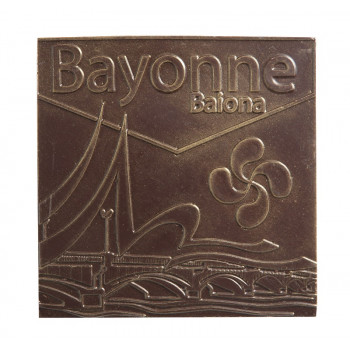 Carré en chocolat noir - Bayonne Pont Saint-Esprit