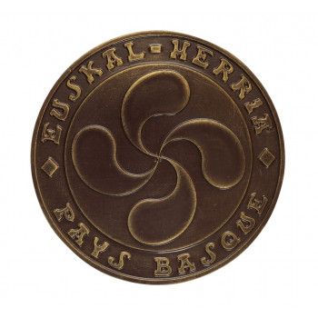 Croix basque chocolat noir - Lauburu