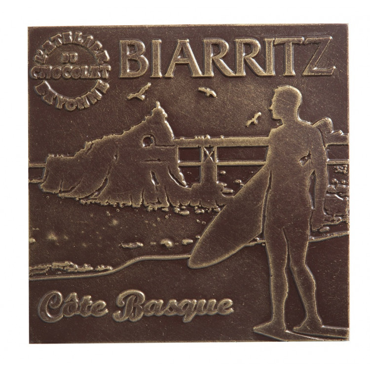 Carré chocolat noir Biarritz Côte Basque livraison express chocolat noir artisanal cadeau gourmand