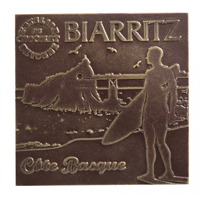 Carré chocolat noir Biarritz Côte Basque livraison express chocolat noir artisanal cadeau gourmand