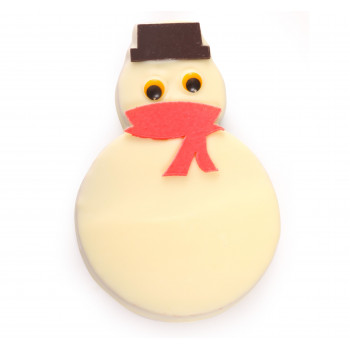 Bonhomme de neige feuilleté chocolat blanc chocolats noël