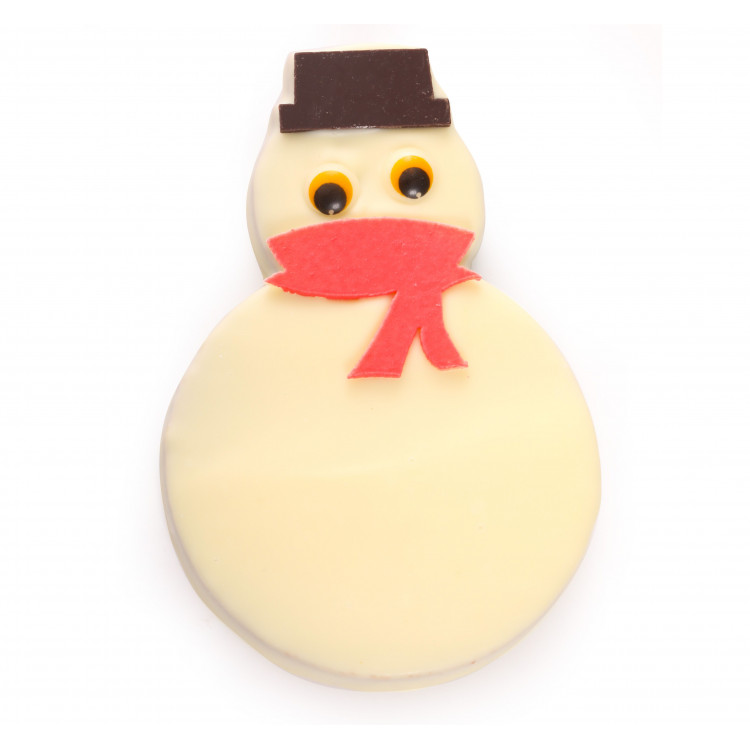 Bonhomme de neige feuilleté chocolat blanc chocolats noël