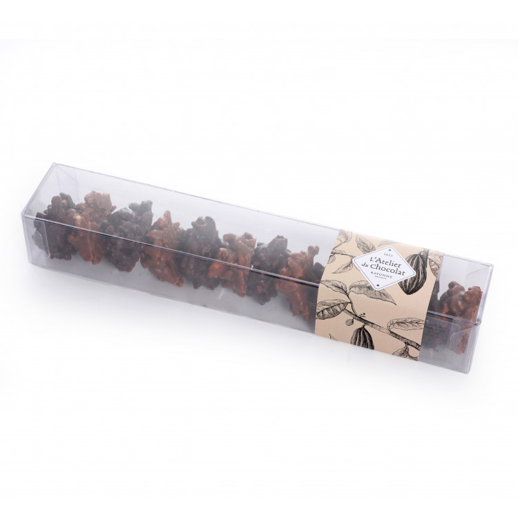 Amarocks noir lait bâtonnets d'amandes caramélisés livraison chocolat artisanal pays basque livraison 24h
