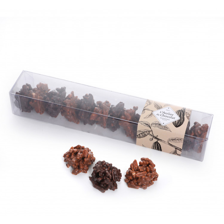 Amarocks noir lait bâtonnets d'amandes caramélisés livraison chocolat artisanal pays basque livraison 24h