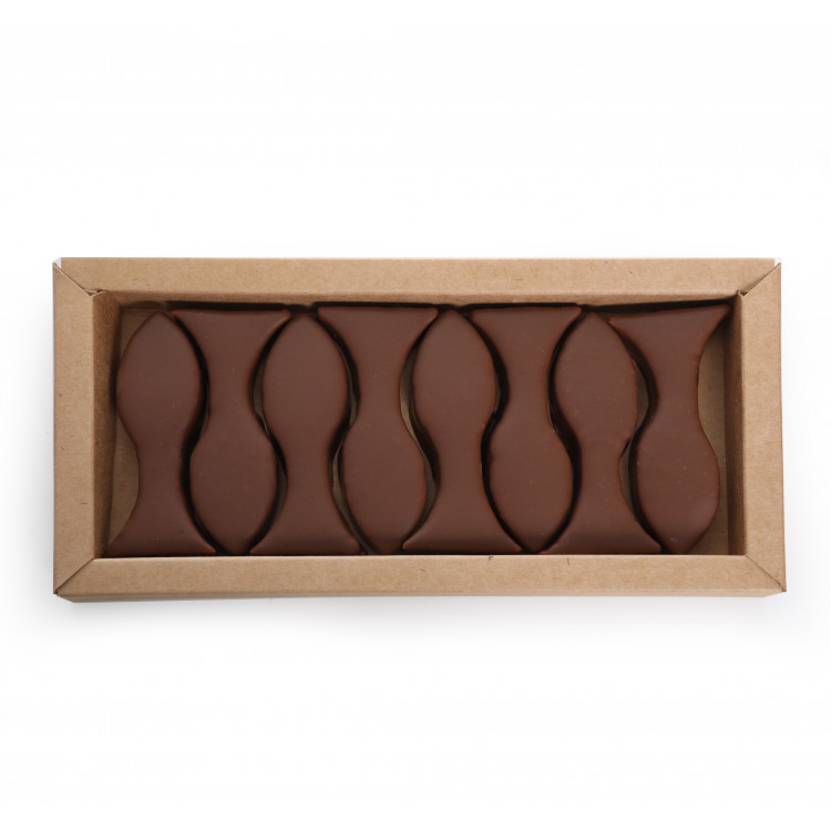 Boîte poissons guimauve vanille chocolat au lait