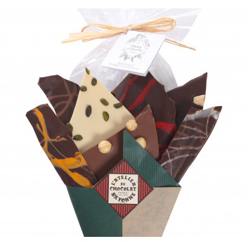 Coffret cadeau 70 ans de L'Atelier du Chocolat Bouquet de Chocolat Collector et Feuillants d'Or
