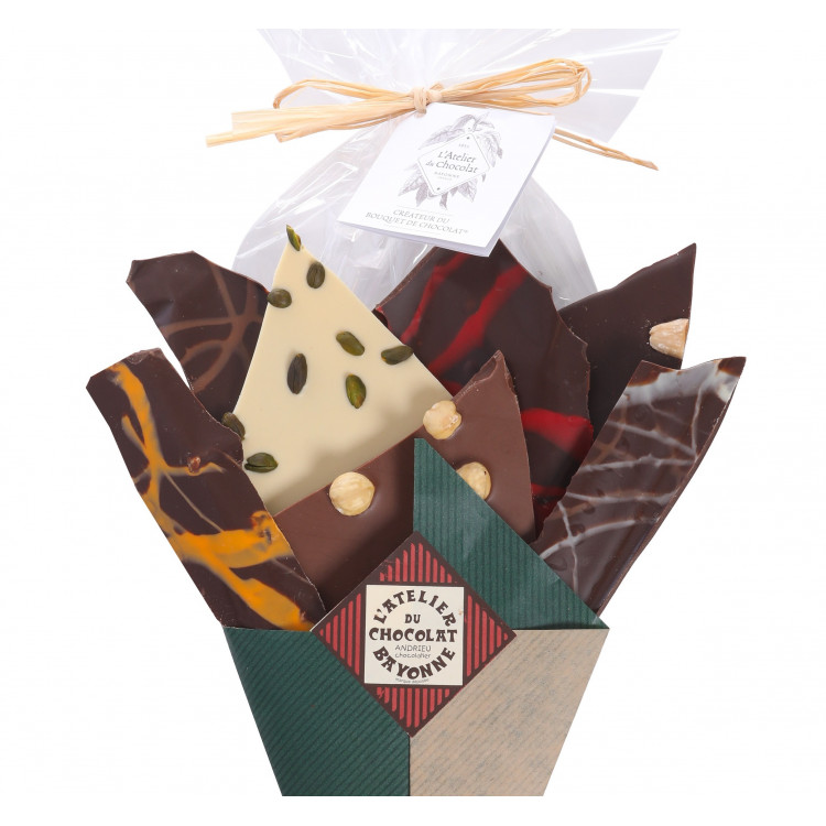 Coffret cadeau 70 ans de L'Atelier du Chocolat Bouquet de Chocolat Collector et Feuillants d'Or