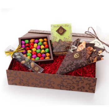 Coffret cadeau chocolat Hendaye assortiment chocolats artisanaux atelier du chocolat