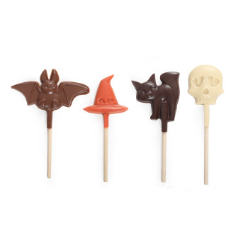 Duo sucettes chocolat Halloween