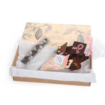 Composition cadeau Bouquet de chocolat Octobre Rose livraison chocolats