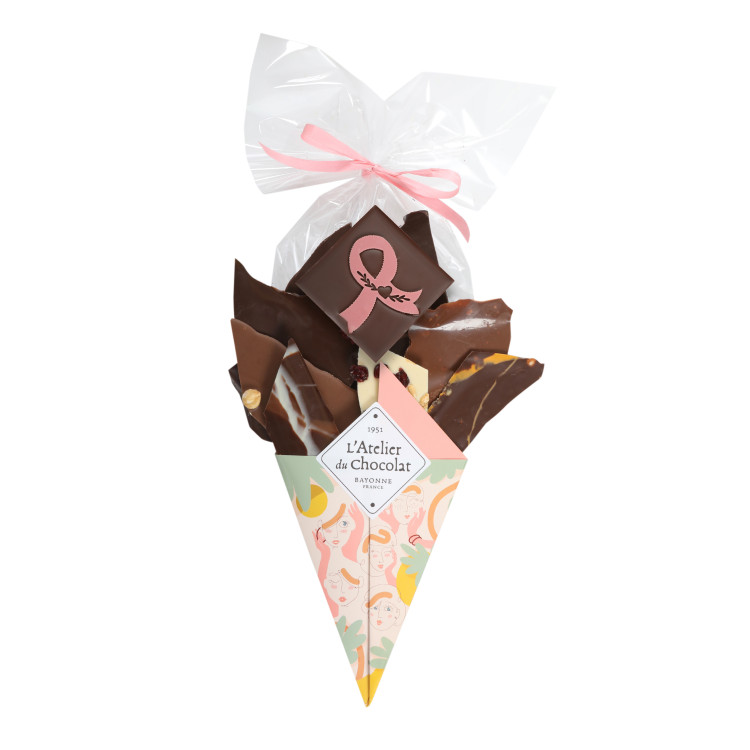 Composition cadeau Bouquet de chocolat Octobre Rose livraison chocolats