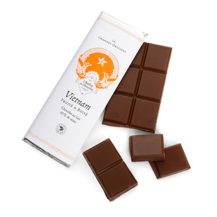 Tablette chocolat au lait Grandes Origines Vietnam