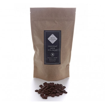 pistoles chocolat noir 70 % de cacao dessert artisanal