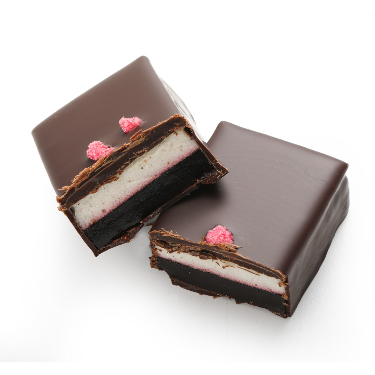 Bouchée guimauve vanille pâte de fruit framboise chocolat livraison cadeau chocolat artisanal en 24h atelier du chocolat