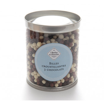 Billes croustillantes trois chocolats