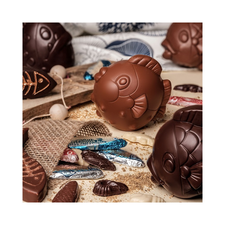 Poisson Moussaillon Chocolat Noir ou Lait de Pâques
