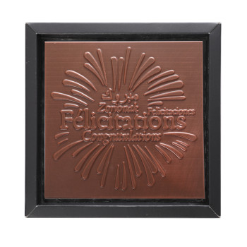 Carré chocolat noir Félicitations