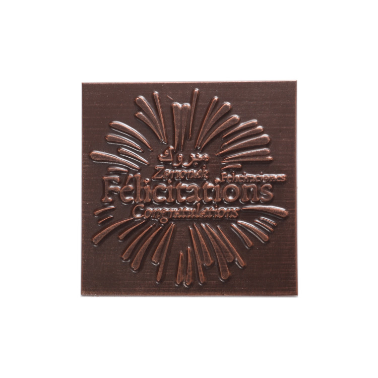 Bouquet de chocolat Félicitations et sa réglette de galets des gaves