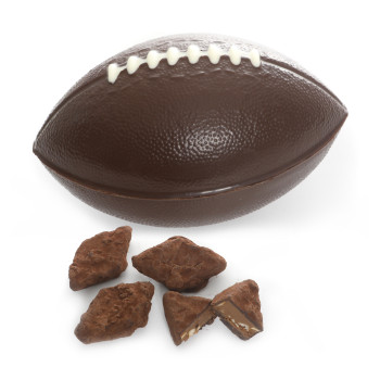 Ballon de rugby au chocolat