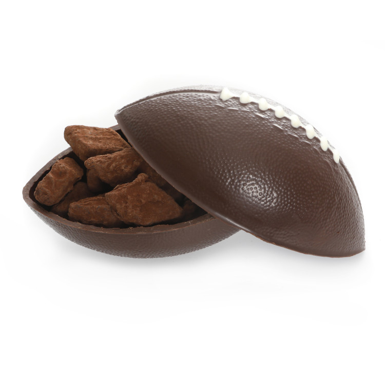 Ballon de rugby au chocolat