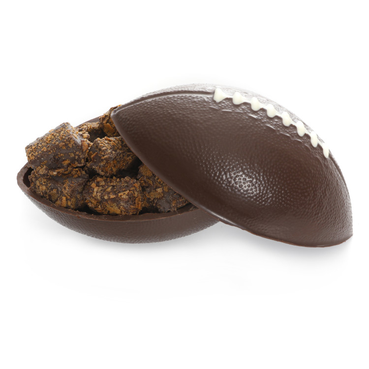 Ballon de rugby au chocolat