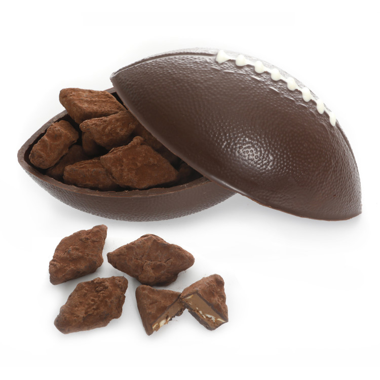 Ballon de rugby au chocolat