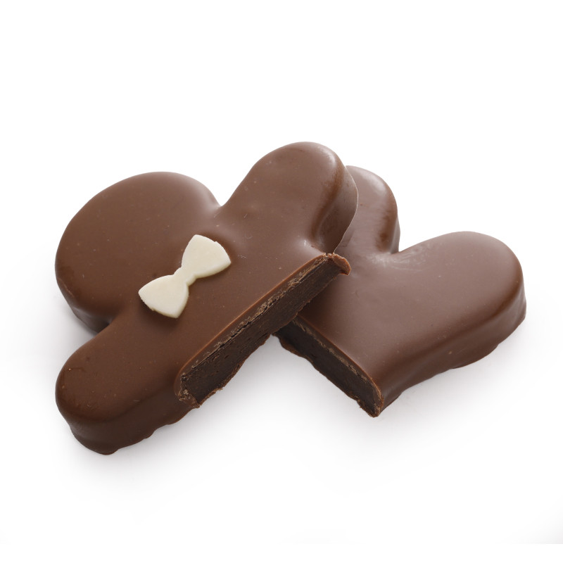 Bouquet de chocolat Joyeuses Fêtes et son bonhomme rooibos chocolat au lait de noël
