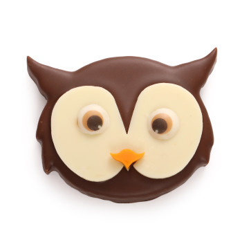 Hibou praliné pétillant chocolat lait Noël
