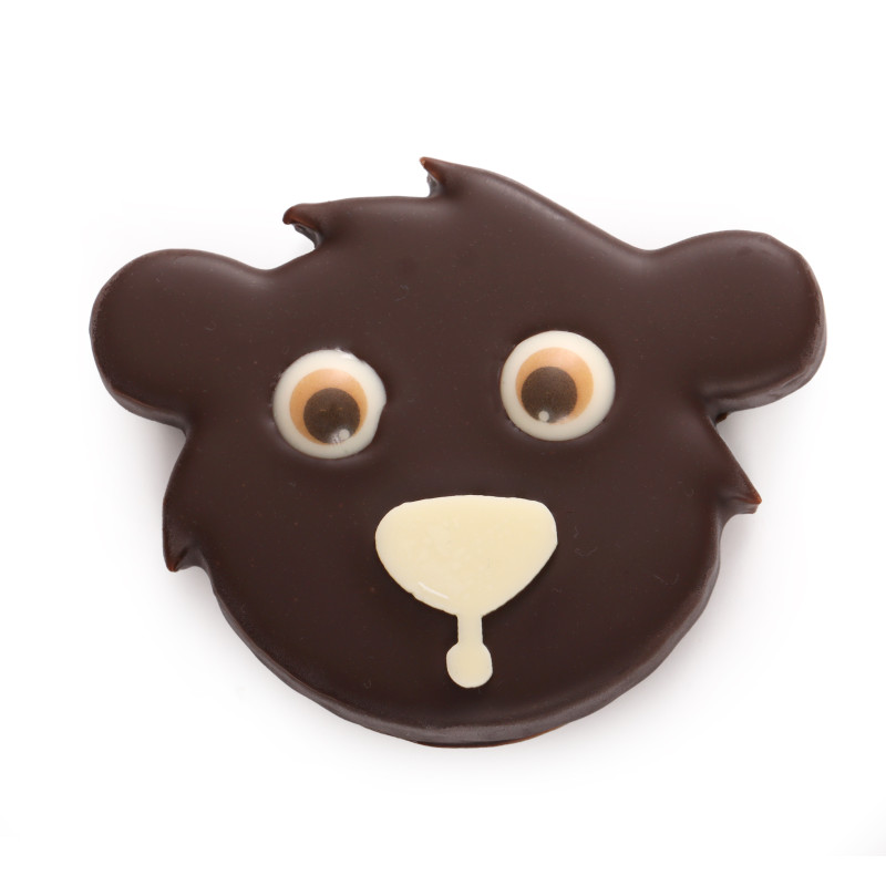 Ours praliné feuilleté noir noël