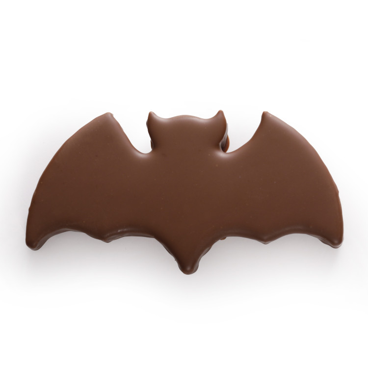 Bouchée chauve-souris chocolat au lait praliné et sucre pétillant Halloween