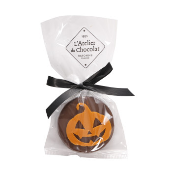 Bouchée citrouille praliné feuilleté lait halloween