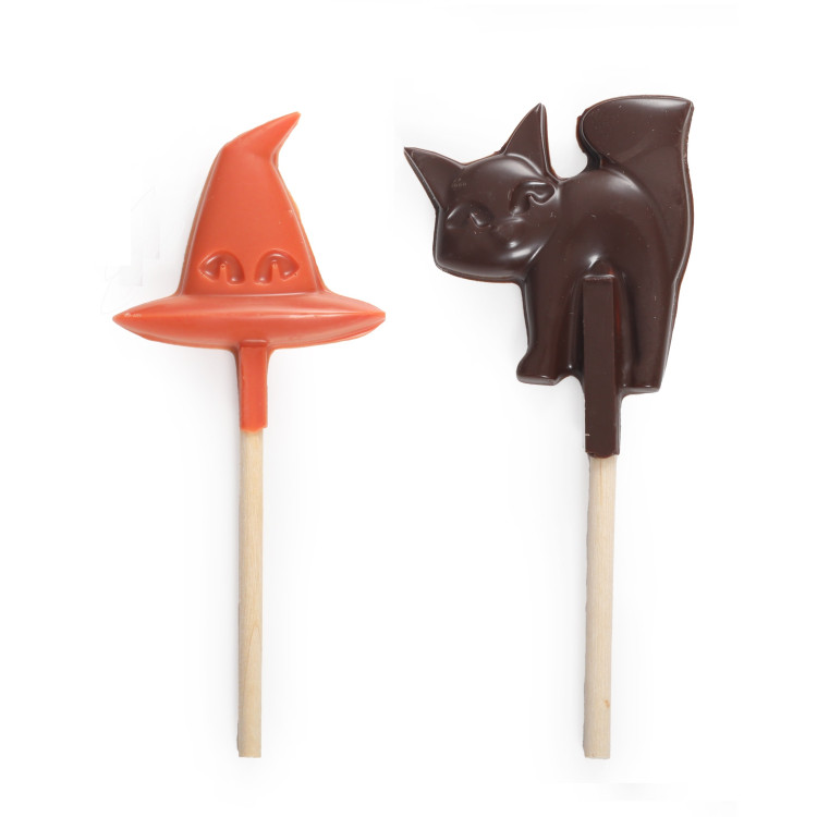 Duo sucettes chocolat Halloween