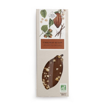 Tablette lait noisettes chocolat bio