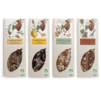 Tablette lait noisettes chocolat bio