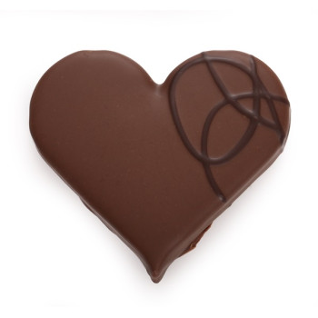 Bouchée Cœur Praliné Chocolat Noir ou Lait
