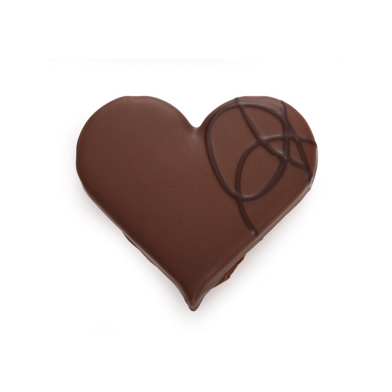 Bouchée Cœur Praliné Chocolat Noir ou Lait