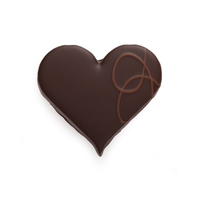 Bouchée Cœur Praliné Chocolat Noir ou Lait