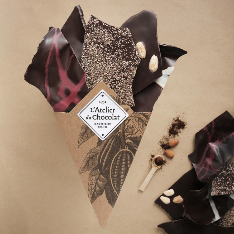Bouquet de Chocolat 100% noir livraison chocolat premium chocolat noir exception atelier du chocolat