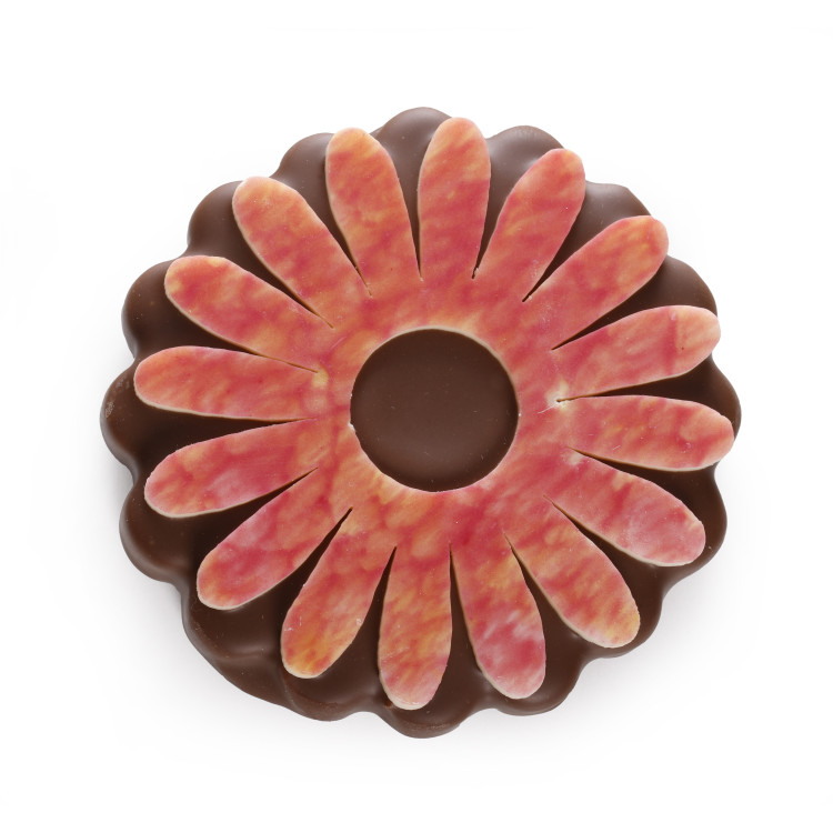 Fleur praliné feuilleté chocolat lait livraison rapide chocolats de Pâques atelier du chocolat cadeau chocolat famille