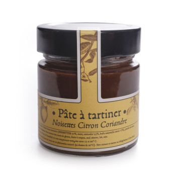 Pâte à tartiner artisanale noisettes citron coriandre livraison chocolat basque cadeau 24h
