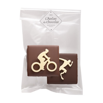 Duo bouchées sport chocolat noir lait