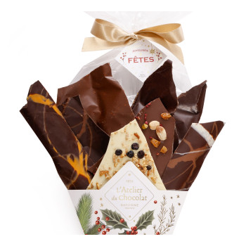 Bouquet de Chocolat Joyeuses Fêtes assortiment chocolat artisanal noel