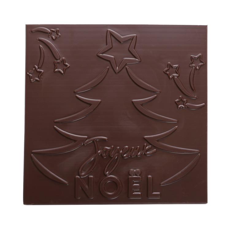 Carré de chocolat Joyeux Noël livraison rapide chocolats de noel coffret gourmand cadeau de fin d'année