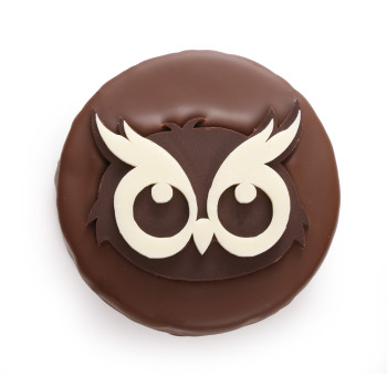 Hibou praliné feuilleté chocolat lait noël